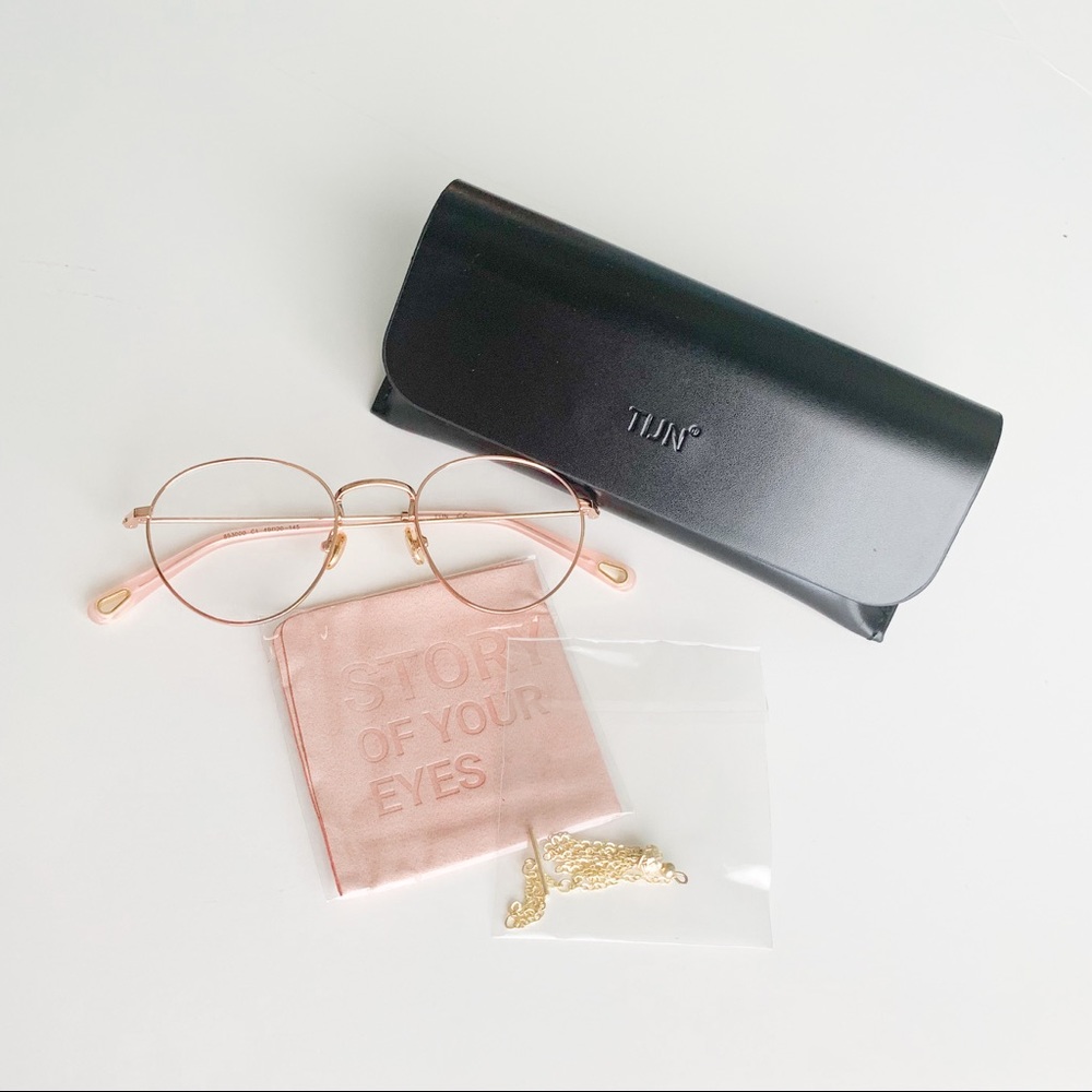 Rose gold glasses